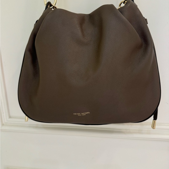 Henri Bendel Dark Brown Shoulder Bag with Gold Chain - Picture 6 of 10